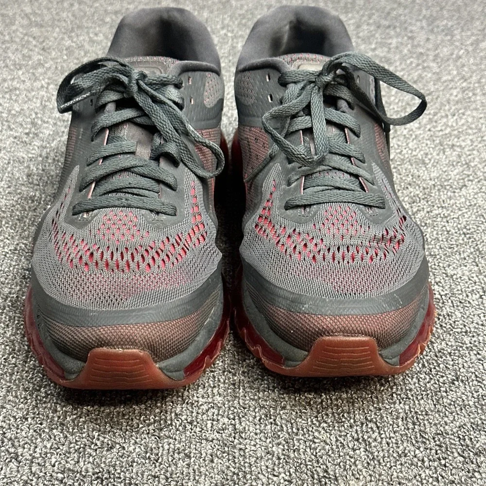 Nike Air‎ Max 2014 Anthracite Grey Red Men's Shoes Size 11.5 (621077-066)